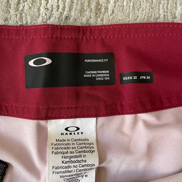 Mens Oakley Swim Shorts, Red NWOT - Picture 2 of 4